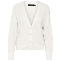 Vero Moda Strickjacke 'New Lexsun' - Weiß - L