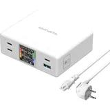 4smarts Desk Charger (130 W), USB Ladegerät, Weiss