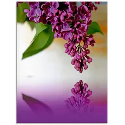 Glasbild ARTLAND "Flieder", lila (farbe bild(er): lila), B:45cm H:60cm, Bilder, in verschiedenen Größen