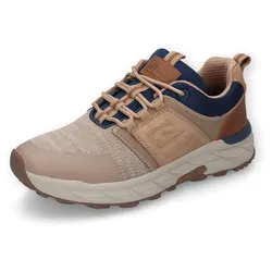 Sneaker CAMEL ACTIVE, Herren, Gr. 45, grau (stone, multi), Synthetik, Textil, sportlich, Schuhe, Retro Sneaker, Chunky Sneaker, Schnürschuh für den Alltag
