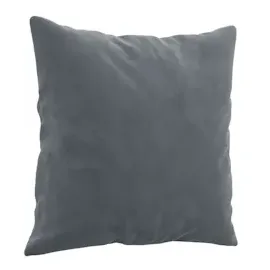 vidaXL 2-Sitzer-Sofa mit Zierkissen Dunkelgrau 140 cm Samt