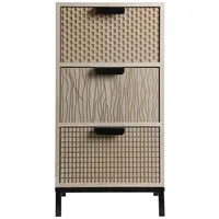 Mobili Rebecca Nachttisch Braun, Holzwerkstoff, 25x59x30 cm Schlafzimmer, Nachttische