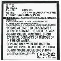 AccuCell Akku passend für Huawei Ascend, Phoenix, HB5N1, HB5N1H 1800mAh