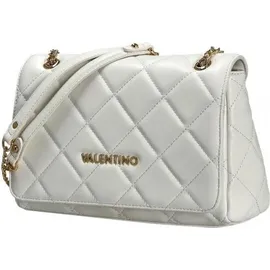 Valentino Ocarina Schultertasche Kunstleder Gold/Weiß