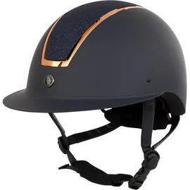br equestrian equipment Reithelm Omega Painted Glitter S Navy/Rose