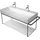 Duravit Metallkonsole 106,5 x 45 cm Schwarz Matt