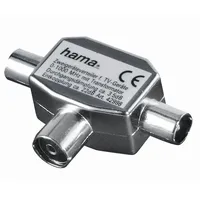 Hama 122469 Koax-Kupplung > 2x Koax-Stecker,
