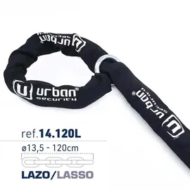 Urban Anti-Diebstahl-Kette für Motorrad 120 cm, ø14 mm, Schwarz