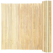 Vevor Sichtschutz aus 100% Natürlichem Bambus, 4,8 x 1,8 m, Dekoratives Sichtschutzpaneel für Garten, Hinterhof, Balkon, Terrasse, Poolseite