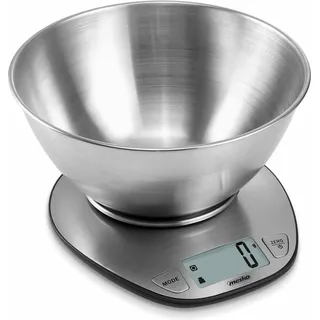 Mesko ADLER Küchenwaage mit einer Schüssel 2L, Tara-Funktion, Großes LCD-Display