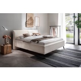 Meise Möbel meise.möbel Polsterbett »Matera«, in Breitcord, mit schwarzem Metallfuß, wahlweise mit Bettkasten, beige