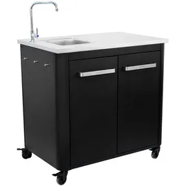 cozze Outdoor-Küche Außentisch mit Edelstahlspüle, inkl. Wasserhahn, ca. B93,5/H90/T60 cm,