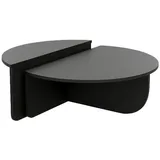vente-unique Couchtisch Schwarz Holz 90 x 30 cm