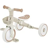 GLOBBER Dreirad für Kinder Learning Trike 2-in-1 Plus Eco taupe
