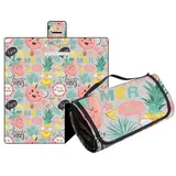 Hayisugal Picknickdecke Sandfrei Stranddecke Wasserdicht Campingdecke Waschbar Strandunterlage Tragbare Picknickdecke Soft für Strand,Picknick,Wandern,Reisen, Erdbeere, 150 x 200 cm