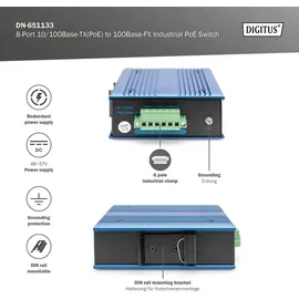 Digitus Industrial DN-651133 8+1 Port Fast Ethernet PoE