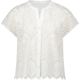 Betty & Co Hemdbluse mit Stickerei Weiß 36