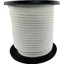 Overmann Kordel Seilrad-D.6mm weiß feste Flechtung m.Seele