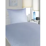 ELEGANTE Hamburger Streifen Mako-Satin Blau 40 x 80 cm