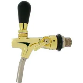 ich-zapfe Zapfhahn, Kompensatorhahn, Bierzapfhahn, Schankhahn - selbstschließend, gold, TOPP!, mm