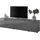 Stella Trading Santorin TV-Lowboard 226 x 55 x 40 cm Anthrazit Glas