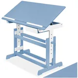 Tectake Kinderschreibtisch blau