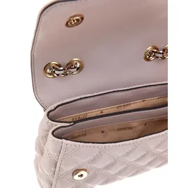GUESS Umhängetasche Giully II Mini Compound Convertible Flap Bag Taupe