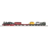 Piko H0 (1:87) 57123 - Start-Set mit Bettung Güterzug Dampflok G7 mit 5 Güterwagen