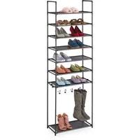 Relaxdays Relaxdays, Schuhregal 8 Ebenen, Stecksystem, für 16 Paar