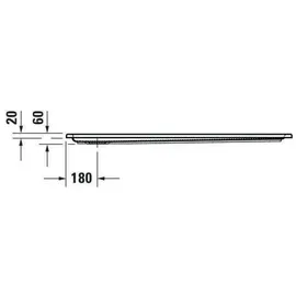 Duravit Starck Slimline 130x80x6cm, weiß