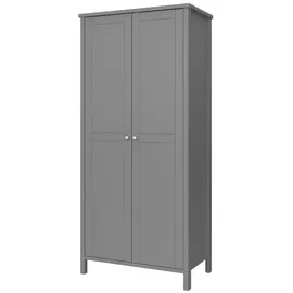 VCM ebuy24 Kleiderschrank 2 Türen grau.