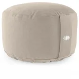 Lotuscrafts® Meditationskissen, Extra-hoch mit 20 cm Sitzhöhe, Yoga Kissen mit Dinkelfüllung, Yogakissen Rund, Bodenkissen Rund, Yogakissen Meditationskissen, Bezug waschbar, GOTS Zertifiziert