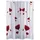 RIDDER Duschvorhang Mohn 180 x 200 cm rot