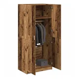 vidaXL Kleiderschrank Altholz-Optik 80x52x180 cm Holzwerkstoff