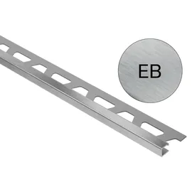 Schlüter Systems QUADEC-EB Abschlussprofil Edelstahl gebürstet 14 mm 2,50 m