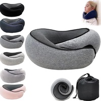 Wander-Plus Travel Pillow, Wander-Plus Travel Neck Pillow, Memory Foam Travel Pillow, with High Resilience, Fits The Curve of Your Neck, Comfort Design Neck Pillow for Women Men (Dark Grey)