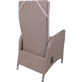 Garden Pleasure Braga Gartenstuhl 68 x 60 x 109 cm weidenbraun/grau 2 St.