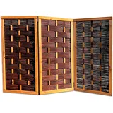 Noor Paravent Deluxe Weide 3-teilig 120 cm x 180 cm x 5 cm Naturfarbe