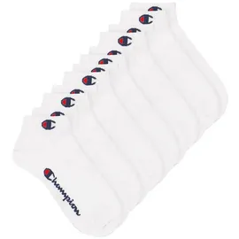 Champion 6 Paar Champion Quarter Socken Gr. 35 - 46 Unisex Sneaker Kurzsocken weiß 43/46