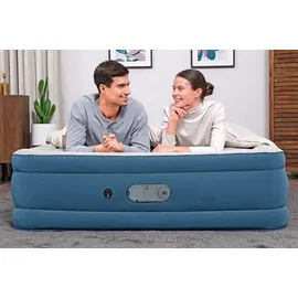 BESTWAY Bestway® 67624 - 25 Luftmatratze Doppelmatratze Blau, Weiß