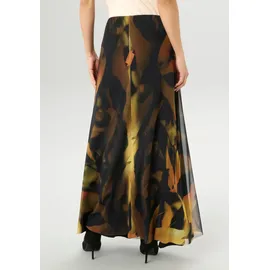 Aniston SELECTED Maxirock Damen Batikdessin Schwarz 40