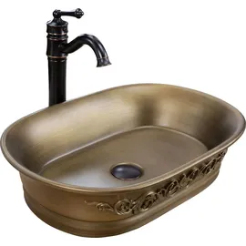 REA Aufsatzwaschbecken WILMA RUSTIC - Braun