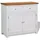 vidaXL Sideboard 90 x 33,5 x 83 cm Massivholz Eiche / Weiß