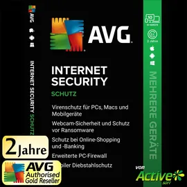 AVG Internet Security 2025 10 Geräte 2 Jahre DE Win Mac Android iOS