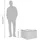 vidaXL Gartentisch mit Glasplatte Beige 55x55x37 cm Poly Rattan