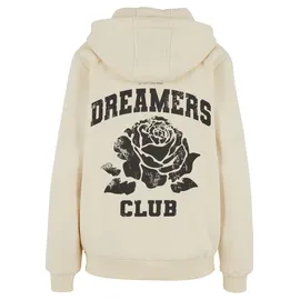 miss tee Sweatjacke MISS TEE "Miss Tee Romantic Dreamers Ladies Fluffy Zip Hoody", Damen, Gr. 5XL, sandweiß, 70% Baumwolle, 30% Polyester, Sweatjacken Sweatjacke