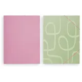Thalia Sammelmappe 2er Set A4 Pink/Grün