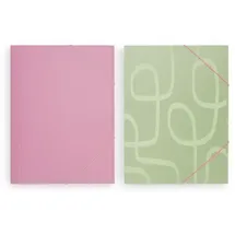 Thalia Sammelmappe 2er Set A4 Pink/Grün