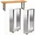 DanDiBo Ambiente Bankgestell Edelstahl 43 x 30 cm