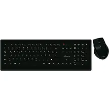 MediaRange Funk-Tastatur und optische 5 Tasten Funk-Maus Set, AZERTY (FR), schwarz